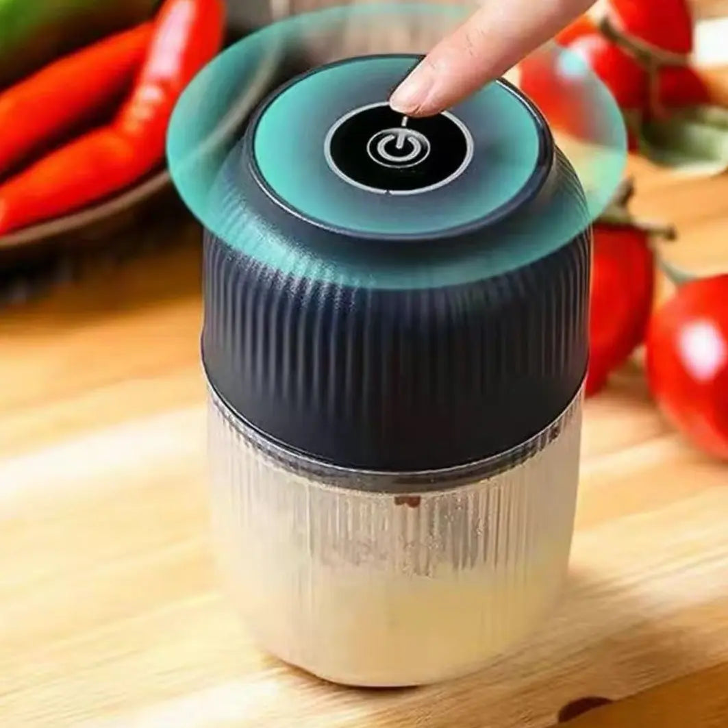 Electric Food Shredder USB Rechargeable Meat Grinder Wireless Garlic Puree Maker Portable Kitchen Vegetable Chopper for Onion Ginger Chili