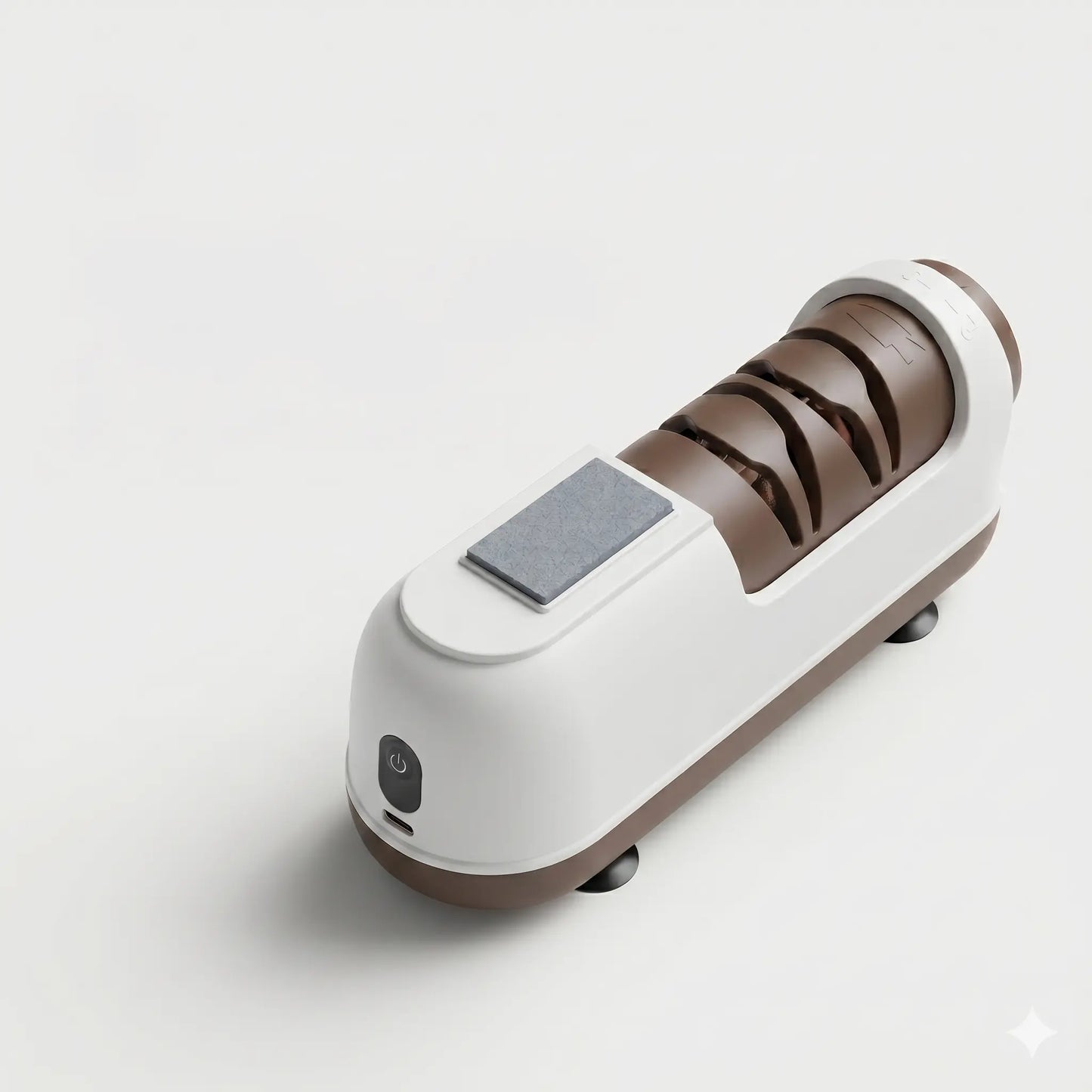 [Blunt Knife Opponent]Electric Knife Sharpener , Portable Rapid Knife Sharpener & Kitchen Knife Sharpener (With Suction Base) | for Knives, Scissors, Cleavers & Outdoor Tools | Sharpener (Non-Slip) -Kitchen Gadgets， Kitchen Essentials
