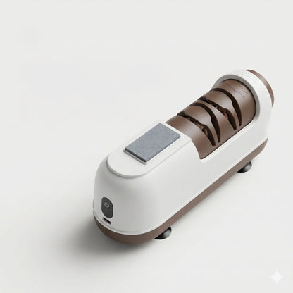 [Blunt Knife Opponent]Electric Knife Sharpener , Portable Rapid Knife Sharpener & Kitchen Knife Sharpener (With Suction Base) | for Knives, Scissors, Cleavers & Outdoor Tools | Sharpener (Non-Slip) -Kitchen Gadgets， Kitchen Essentials